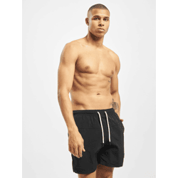 lässige Urban Classics Herren Bade-Shorts schnelltrocknende Strand-Shorts 120 g/m² Schwarz