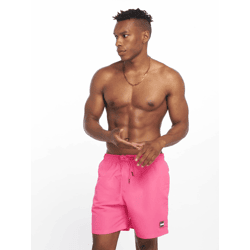 moderne Urban Classics Herren Hose Kordelzug Reißverschluss 120 g/m² Pink
