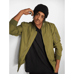 funktionale URBAN CLASSICS Herren Jacke Reißverschluss Taschen 78 g/m² Khaki