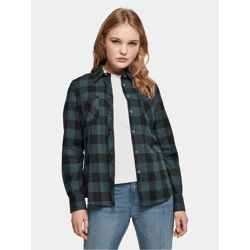 lässiges Urban Classics Damen Polo-Shirt Taschen 125 g/m² mit Baumwolle Petrol-Blau/Schwarz