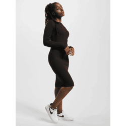 stilvolles Urban Classics Damen Kleid Stretch 235 g/m² Schwarz