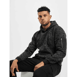 weicher URBAN CLASSICS Herren Hoodie Kordelzug Reißverschluss 280 g/m² mit Baumwolle Camouflage