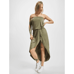 modisches Urban Classics Damen Kleid Stretch 170 g/m² Khaki