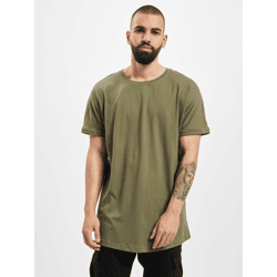 lässiges URBAN CLASSICS Herren T-Shirt 200 g/m² mit Baumwolle Khaki
