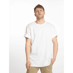 bequemes URBAN CLASSICS Herren T-Shirt Oversize 180 g/m² mit Baumwolle Weiß