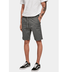 Lightweight URBAN CLASSICS Men's Shorts, Stretch, Drawstring, Pockets, Cotton, Gray