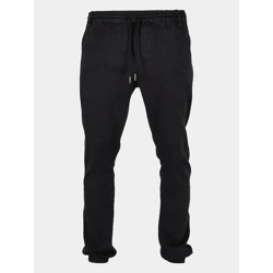 moderne URBAN CLASSICS Herren Jeans Stretch Kordelzug Taschen mit Baumwolle Schwarz
