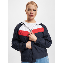 stylische Urban Classics Damen Jacke 78 g/m² Blau/Weiß/Rot