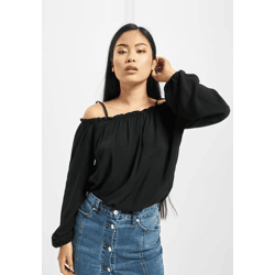 modernes Urban Classics Damen Longsleeve 115 g/m² Schwarz