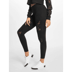 vielseitige URBAN CLASSICS Damen Hose Stretch 225 g/m² mit Baumwolle Schwarz