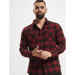vielseitiges URBAN CLASSICS Herren Polo-Shirt 120 g/m² mit Baumwolle Schwarz/Rot