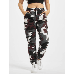 lässige Urban Classics Damen Jeans Stretch Reißverschluss Taschen mit Baumwolle Camouflage