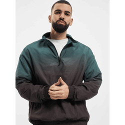 funktionale Urban Classics Herren Jacke Reißverschluss Mesh 78 g/m² Schwarz/Grün