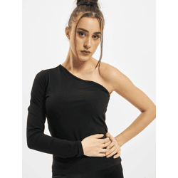 sportliches URBAN CLASSICS Damen T-Shirt Stretch 180 g/m² mit Baumwolle Schwarz
