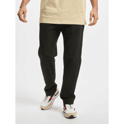 stylische URBAN CLASSICS Herren Jeans Straight Fit Reißverschluss 200 g/m² mit Baumwolle Schwarz