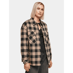 schlichte Urban Classics Damen Jacke 125 g/m² mit Baumwolle Beige/Schwarz