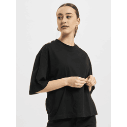 lässiges URBAN CLASSICS Damen T-Shirt Oversize 180 g/m² mit Baumwolle Schwarz