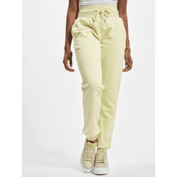 bequeme Urban Classics Damen Hose Kordelzug Taschen 300 g/m² Pastell-Gelb