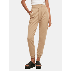 lässige URBAN CLASSICS Damen Hose Kordelzug Taschen 300 g/m² Beige
