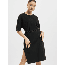 modisches Urban Classics Damen Kleid 180 g/m² mit Baumwolle Schwarz