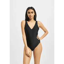 modisches Urban Classics Damen Kleid Stretch 190 g/m² Schwarz