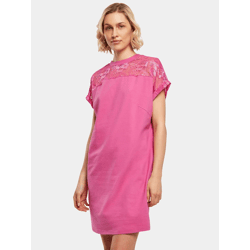 lässiges Urban Classics Damen T-Shirt Stretch 180 g/m² mit Baumwolle Pink