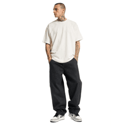Moderne URBAN CLASSICS Herren Loose Fit Jeans – Klassische Denim-Hose aus Baumwolle in Schwarz