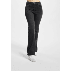 bequeme Urban Classics Damen Jeans Stretch Taschen gesteppt mit Baumwolle Schwarz