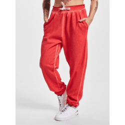 lässige Urban Classics Damen Hose Kordelzug Taschen 280 g/m² mit Baumwolle Rot