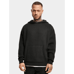 lässiger URBAN CLASSICS Herren Hoodie große Kapuze Kordelzug 5 g/m² Schwarz