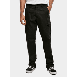 stylische URBAN CLASSICS Herren Jeans Straight Fit Taschen 320 g/m² mit Baumwolle Schwarz