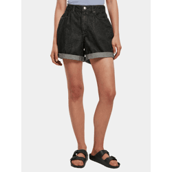 Modern Urban Classics Women's Jeans with Zipper Pockets, 370 g/m², Cotton Blend, Black