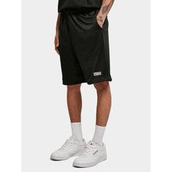 leichte Urban Classics Herren Basketball-Shorts Sport-Shorts 130 g/m² Schwarz