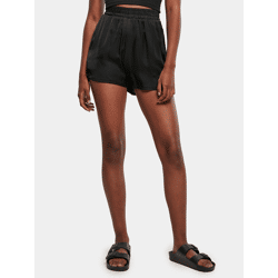 sommerliche Urban Classics Damen Shorts 95 g/m² Schwarz