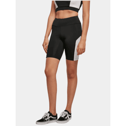 moderne Urban Classics Damen Hose Stretch 210 g/m² Schwarz/Weiß