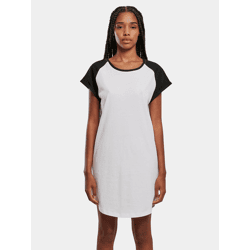 sportliches Urban Classics Damen T-Shirt 180 g/m² mit Baumwolle Weiß/Schwarz