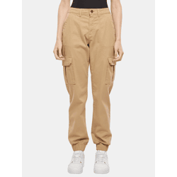 bequeme Urban Classics Damen Jeans Stretch Taschen 320 g/m² mit Baumwolle Beige