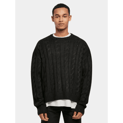 weiches Urban Classics Herren Sweatshirt Oversize 3 g/m² Schwarz