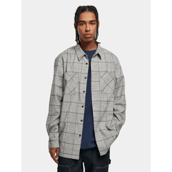Modern Urban Classics Men's Polo Shirt with Stretch Pockets, Oversized, Gray