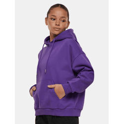 weicher Urban Classics Damen Hoodie Kordelzug Kapuze 500 g/m² mit Baumwolle Violett