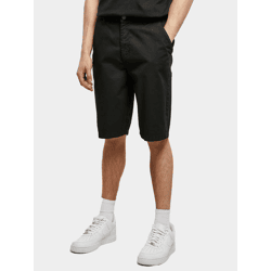 leichte Urban Classics Herren Shorts Reißverschluss Taschen 320 g/m² mit Baumwolle Schwarz