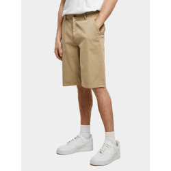 leichte Urban Classics Herren Shorts Reißverschluss 320 g/m² mit Baumwolle Beige
