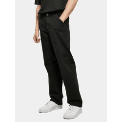 Stylish Urban Classics Men's Jeans with Zipper Pockets, 350 g/m², Cotton Blend, Black