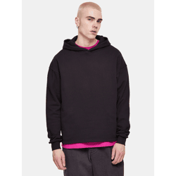 moderner Urban Classics Herren Hoodie Taschen Kapuze 300 g/m² mit Baumwolle Schwarz