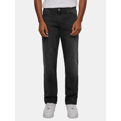 lässige URBAN CLASSICS Herren Jeans Straight Fit Kapuze mit Baumwolle Schwarz