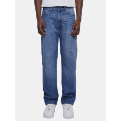 lässige URBAN CLASSICS Herren Jeans Straight Fit mit Baumwolle Blau
