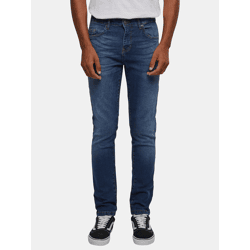 moderne Urban Classics Herren Jeans Slim Fit Stretch mit Baumwolle Blau