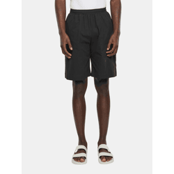 sommerliche Urban Classics Herren Baumwoll-Shorts 180 g/m² Sommer-Hose Schwarz