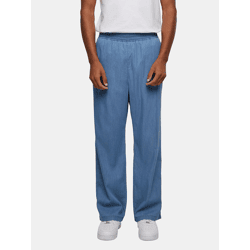 Comfortable Urban Classics Men's Straight-Fit Oversized Jeans, 140 g/m², with Cotton, Blue