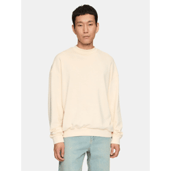 lässiges URBAN CLASSICS Herren Sweatshirt Oversize 280 g/m² mit Baumwolle Ecru-Weiß